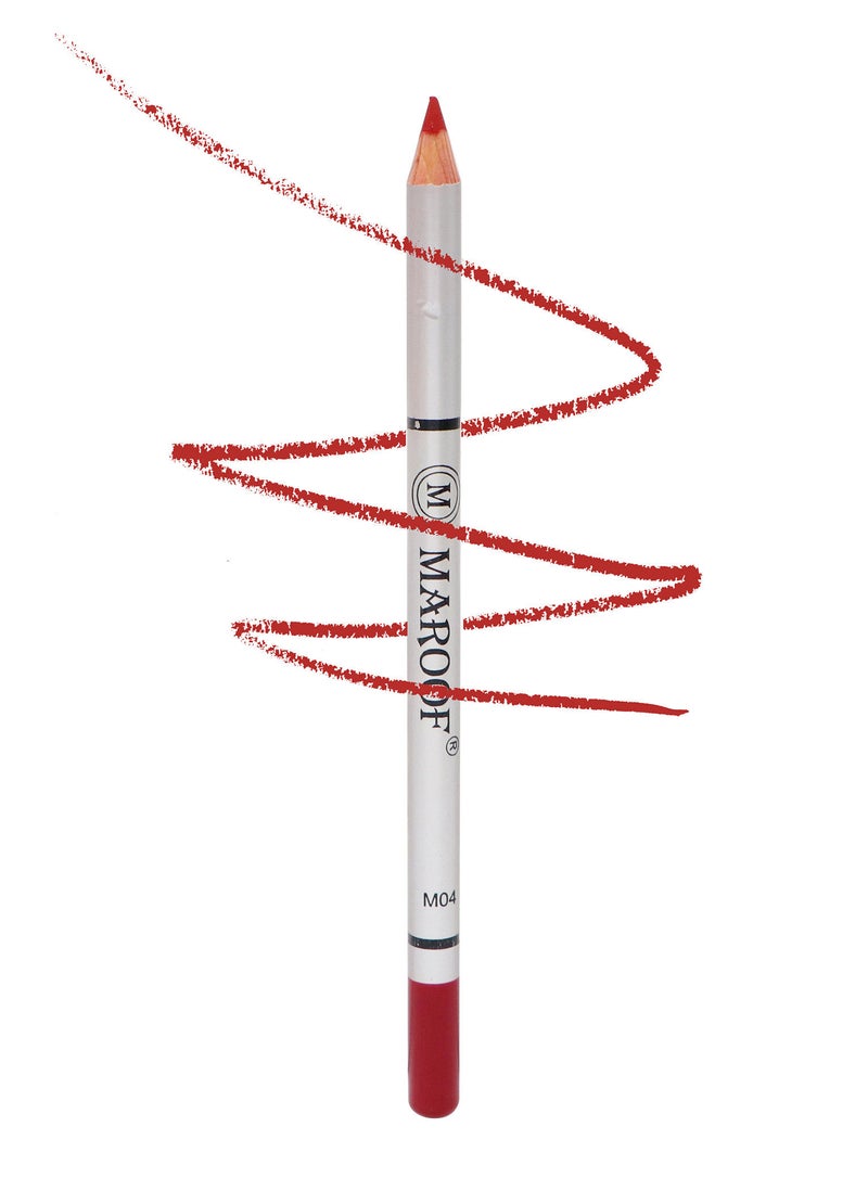 MAROOF Soft Eye and Lip Liner Pencil M04 Rose Red - Image 2