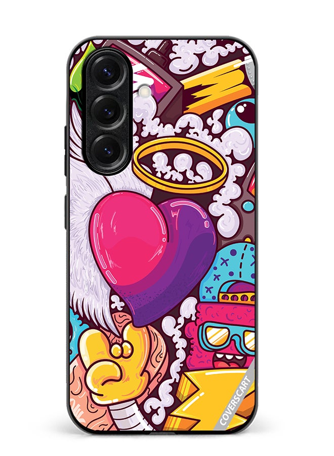 Protective Case Cover For Samsung Galaxy S25 Plus Graphitti Design Multicolour