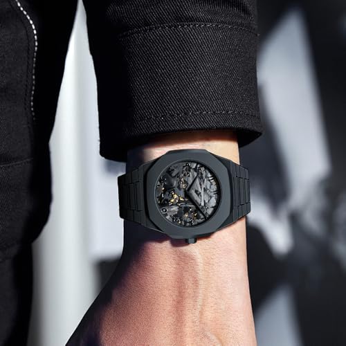 FANMIS Men's Anime-Inspired Fashion Sketch Wristwatch Minimalist Creative Wormhole Design Stylish and Durable Timepiece for Men's Sports Watch (E Gold Black) - Image 3