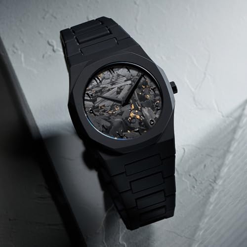 FANMIS Men's Anime-Inspired Fashion Sketch Wristwatch Minimalist Creative Wormhole Design Stylish and Durable Timepiece for Men's Sports Watch (E Gold Black) - Image 5