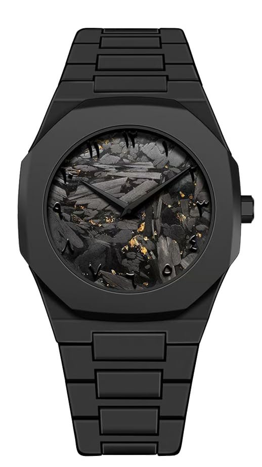 FANMIS Men's Anime-Inspired Fashion Sketch Wristwatch Minimalist Creative Wormhole Design Stylish and Durable Timepiece for Men's Sports Watch (E Gold Black) - Image 1