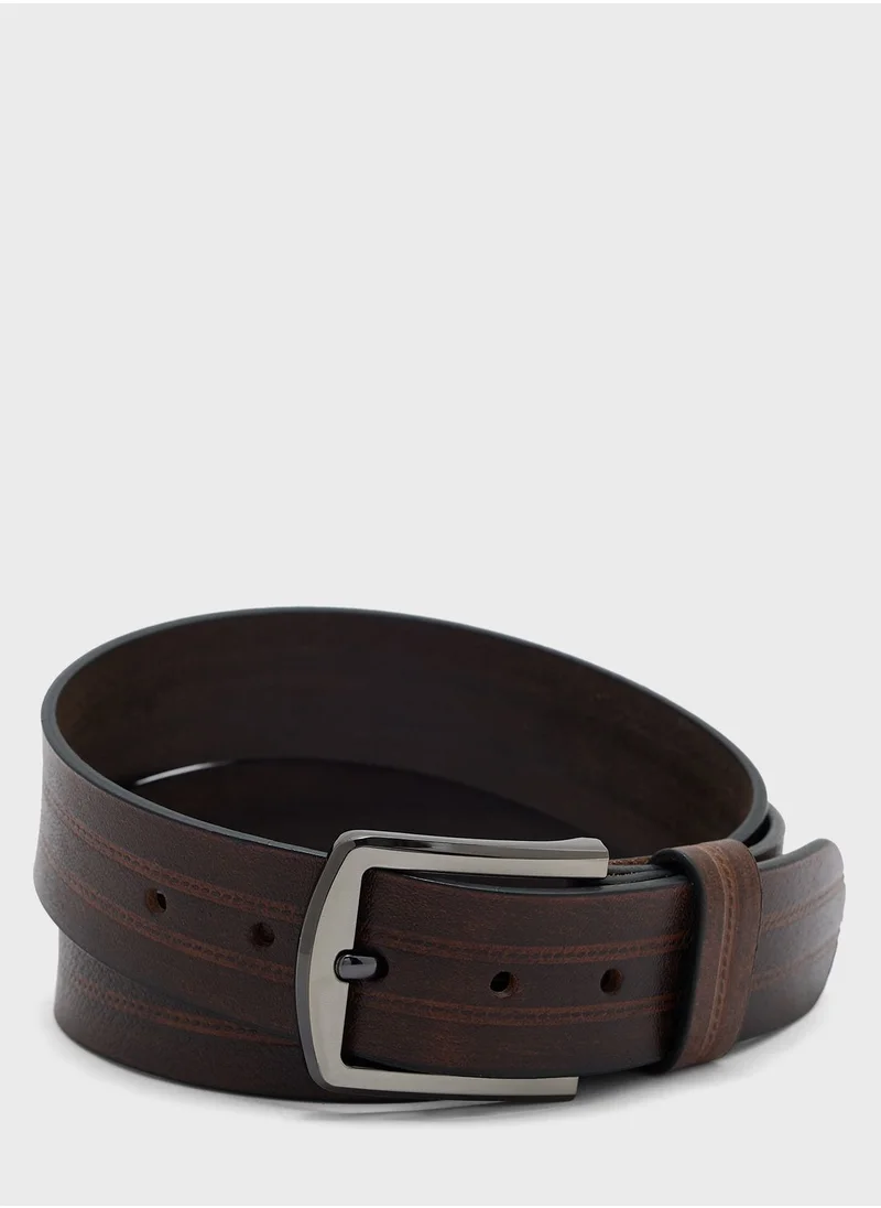 Robert Wood Genuine Leather 40Mm Casual Belt