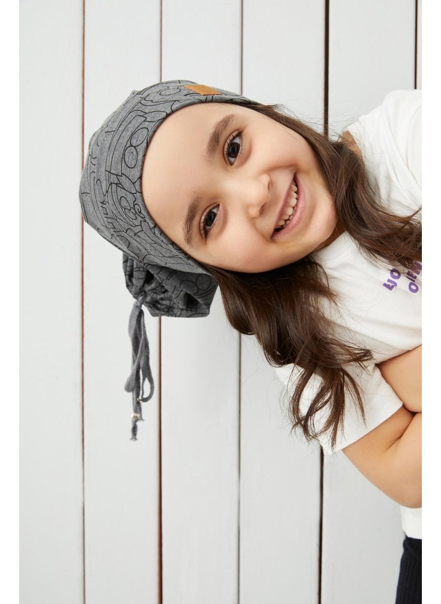 Babygiz Girl's Smoked Yarn 4 Season Hat Beanie Buff Soft Combed Cotton  - Image 3