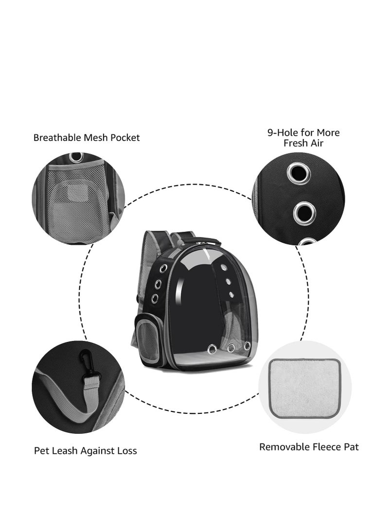 Generic Breathable Portable Backpack Carrier Carrying Bag for Small Medium Dogs Cats, Space Capsule Pet Carrier for Hiking Travel  - Image 3