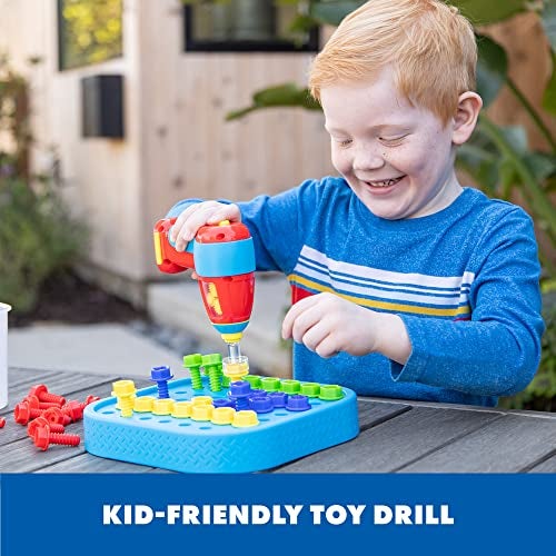 Educational Insights Design & Drill Bolt-It Bucket - Construction Toys & Toddler Tools, Kids Tool Set with Real Electric Drill Toy, Take Apart STEM Set, Building Kits and Gifts for Ages 3+ - Image 2
