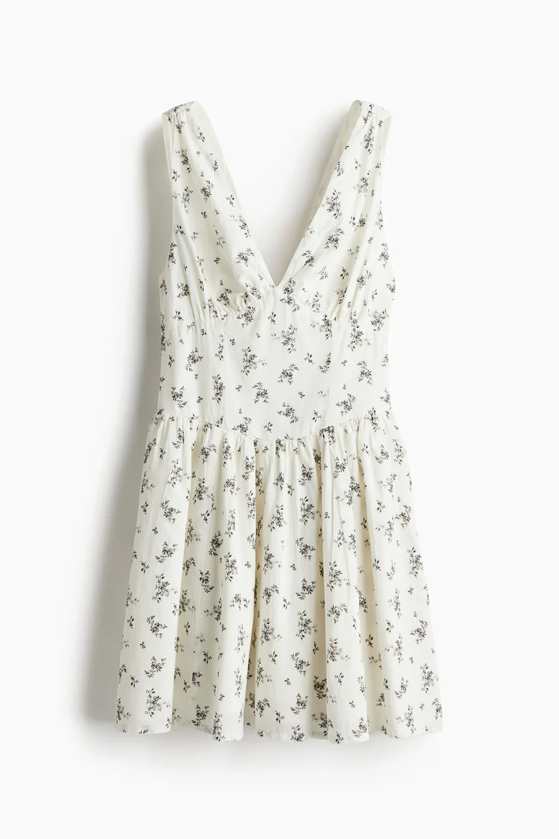 H&M Flared-skirt cotton dress