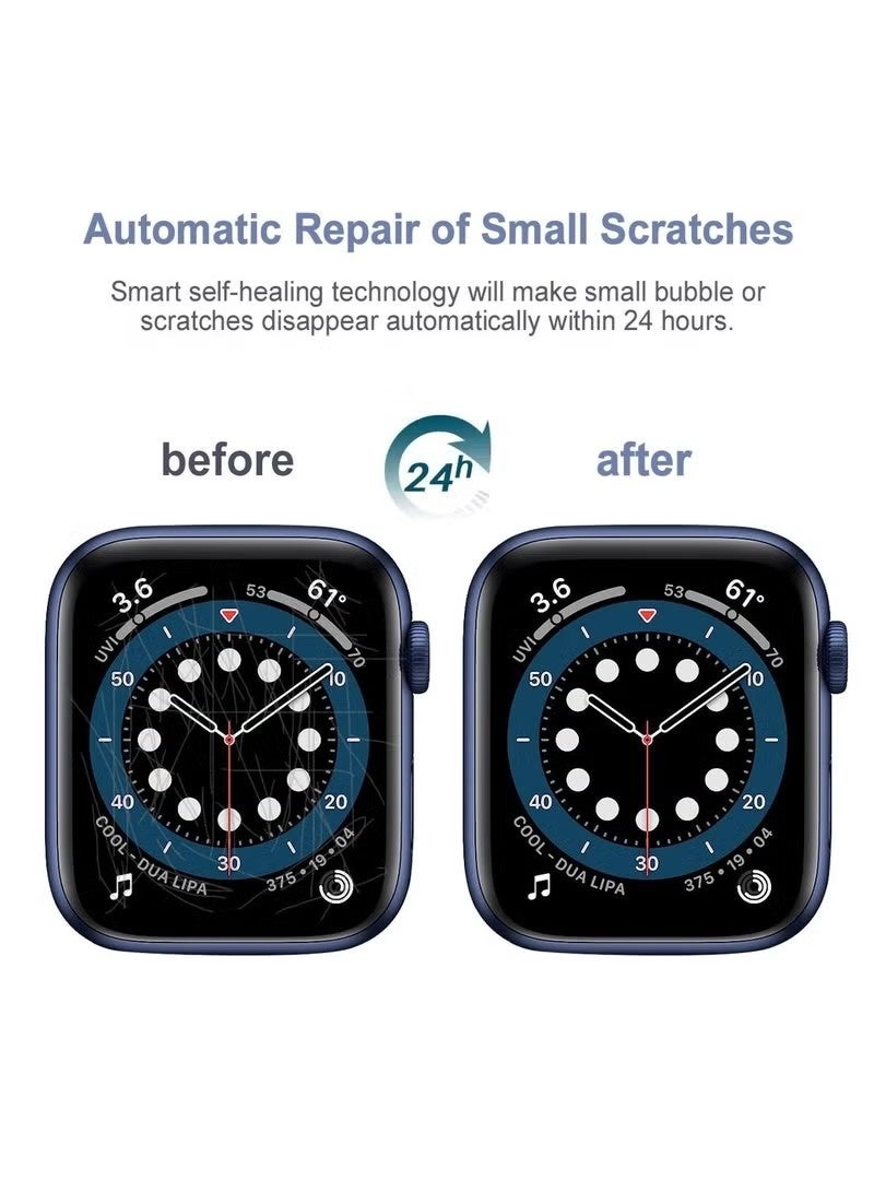 Smart Watch [3 PCS] Apple Watch Series SE 4/5/6 Screen Protector 40 mm Ultra Thin Flexible TPU Clear Film Bubble-Free Scratch-resistant. - Image 4
