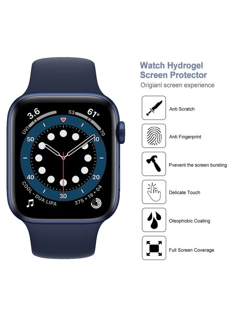 Smart Watch [3 PCS] Apple Watch Series SE 4/5/6 Screen Protector 40 mm Ultra Thin Flexible TPU Clear Film Bubble-Free Scratch-resistant. - Image 2