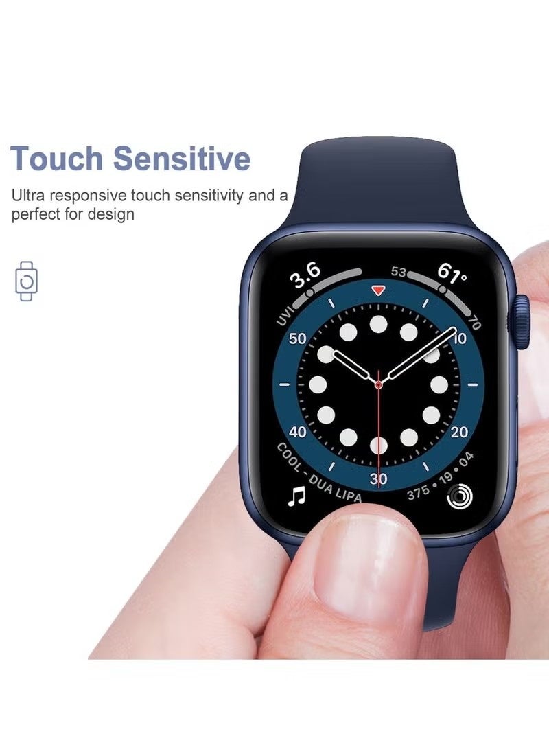 Smart Watch [3 PCS] Apple Watch Series SE 4/5/6 Screen Protector 40 mm Ultra Thin Flexible TPU Clear Film Bubble-Free Scratch-resistant. - Image 3