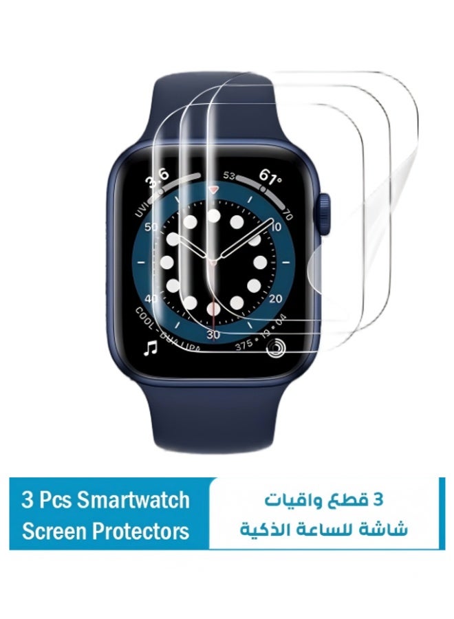Smart Watch [3 PCS] Apple Watch Series SE 4/5/6 Screen Protector 40 mm Ultra Thin Flexible TPU Clear Film Bubble-Free Scratch-resistant. - Image 1