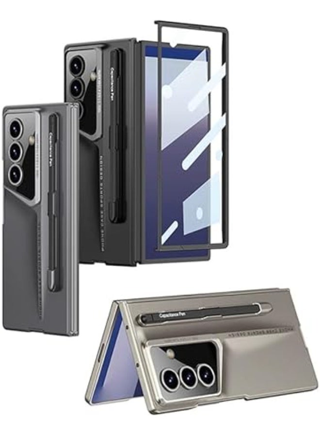 Fekra Premium For Samsung Galaxy Z Fold 7 5G Case with Stylus PC + Tempered Glass Slim Phone Cover For Z Fold7 - Image 3