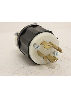 Leviton Leviton 2721 30 Amp, 250 Volt 3-phase, NEMA L15-30P, 3P, 4W, Locking Plug, Industrial Grade, Grounding - Black-White  - Image 4