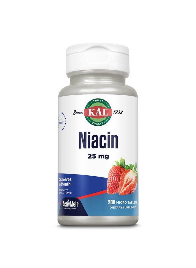 Kal 25 Mg Niacin Tablets, Strawberry, 200 Count - Image 2