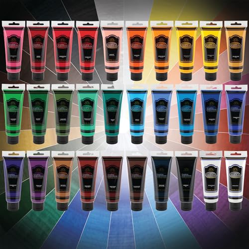 Creative Inspirations Acrylic Paint - Spectrum Set - 120 mL Tube - Smooth & Creamy Consistency, Vibrant Pigmentation, Great Coverage for Artists - Clean Up with Soap & Water - Image 3