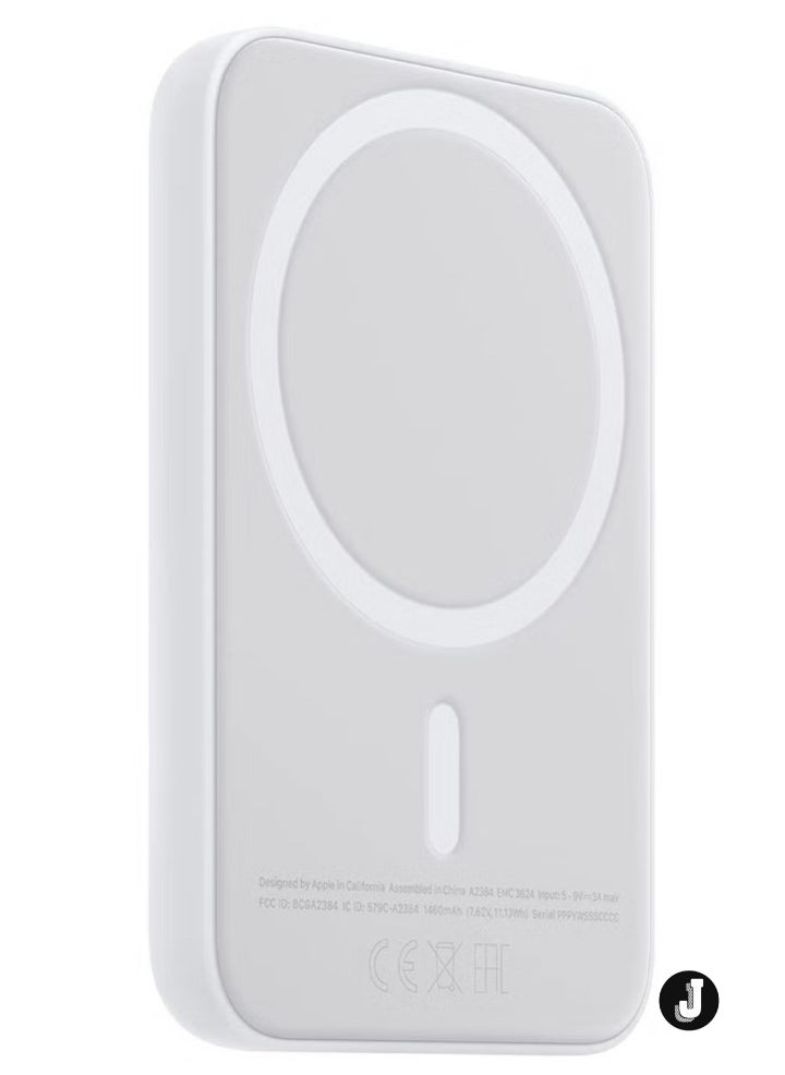 "NEW MagSafe Wireless Power Bank for iPhone 16 Plus – 10,000mAh Portable Charger (White)"