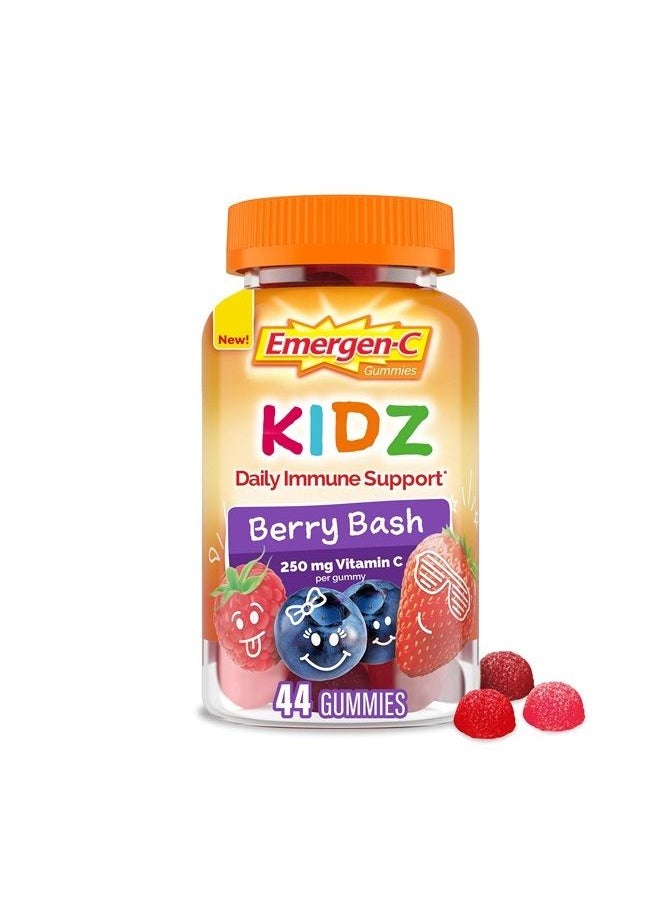 Emergen-C Kidz Daily Immune Support Dietary Supplements, Flavored Gummies with Vitamin C and B Vitamins for Immune Support, Berry Bash - 44 Count  - Image 1
