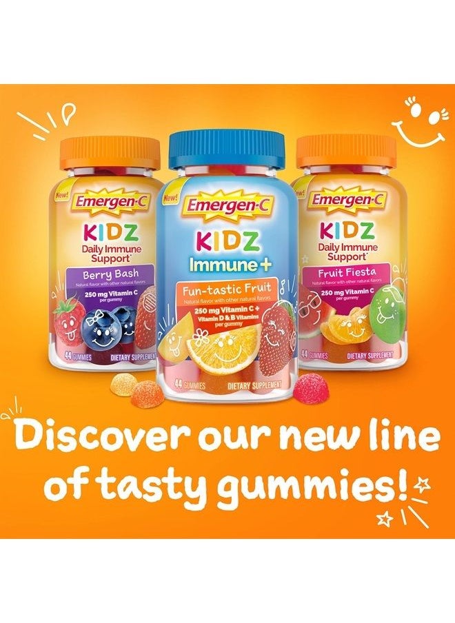 Emergen-C Kidz Daily Immune Support Dietary Supplements, Flavored Gummies with Vitamin C and B Vitamins for Immune Support, Berry Bash - 44 Count  - Image 4