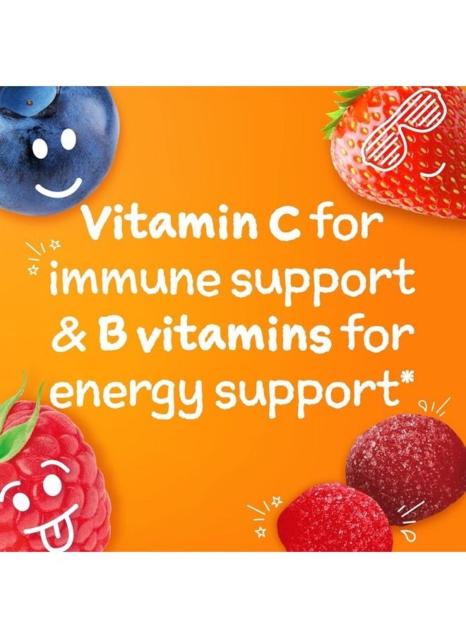 Emergen-C Kidz Daily Immune Support Dietary Supplements, Flavored Gummies with Vitamin C and B Vitamins for Immune Support, Berry Bash - 44 Count  - Image 5