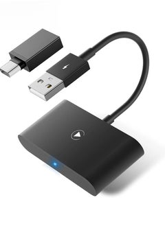 Wireless CarPlay Adapter for iPhone Wireless Carplay Dongle Converts Factory Cars Wired Carplay to Wireless Carplay Bluetooth Adapter 5Ghz WiFi Auto-Connect Online Update