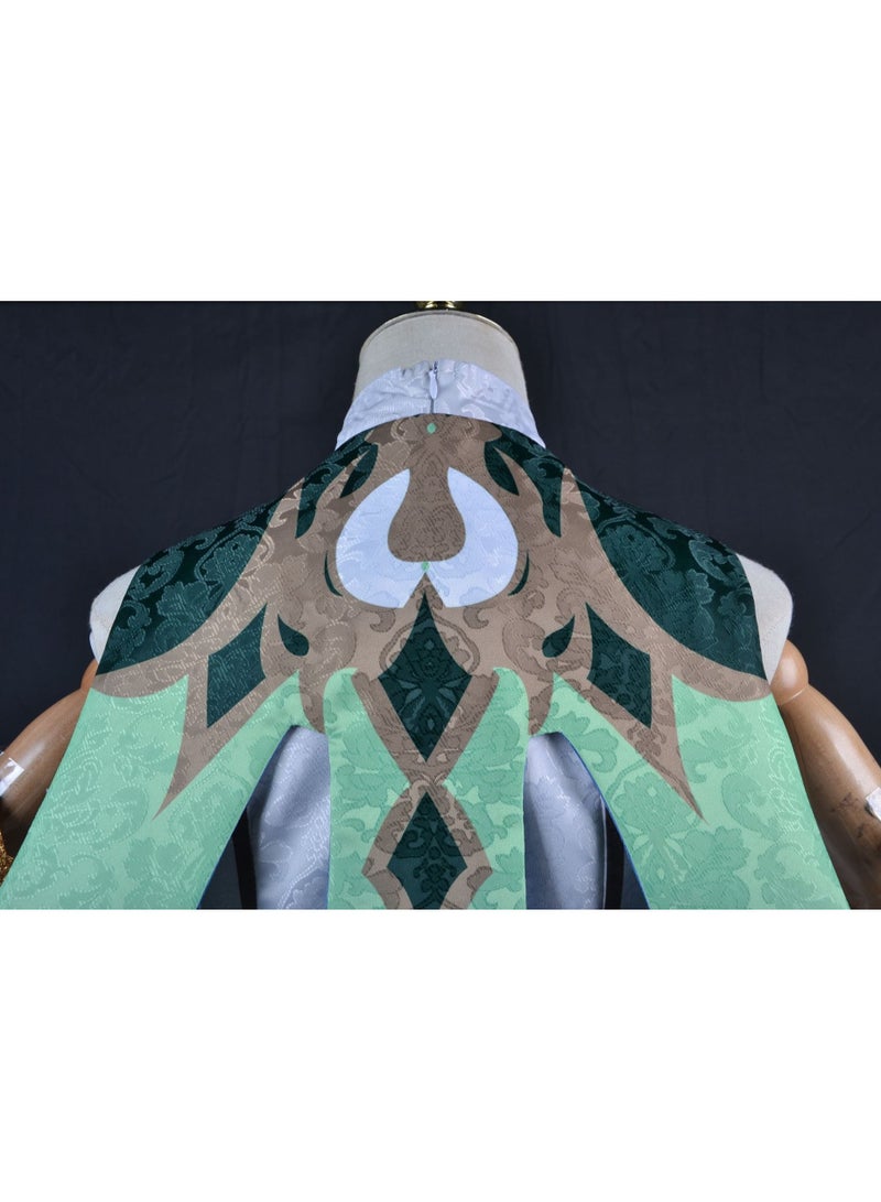 Genshin Impact Nahida Cosplay Costume, Game Anime Characters Dress Full Set Halloween Costume for Women - Image 4