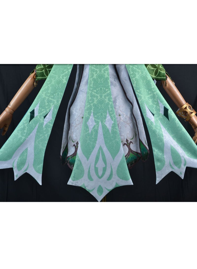 Genshin Impact Nahida Cosplay Costume, Game Anime Characters Dress Full Set Halloween Costume for Women - Image 5