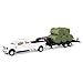 John Deere TOMY John Deere Ford Pickup with Gooseneck Trailer with Bales Bale Holder White Green Unisex Children - Image 2