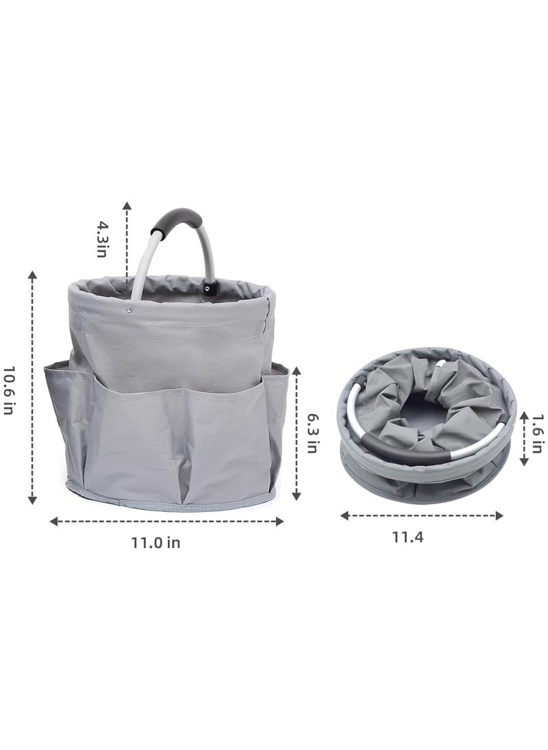 Hihonor - Gardening Storage Tote, Garden Tool Bag, Multifunctional Storage Bag for Outdoor Picnic Organizer | Car Cleaning Storage | Garden Tool Kit Holder (Grey) - Image 1
