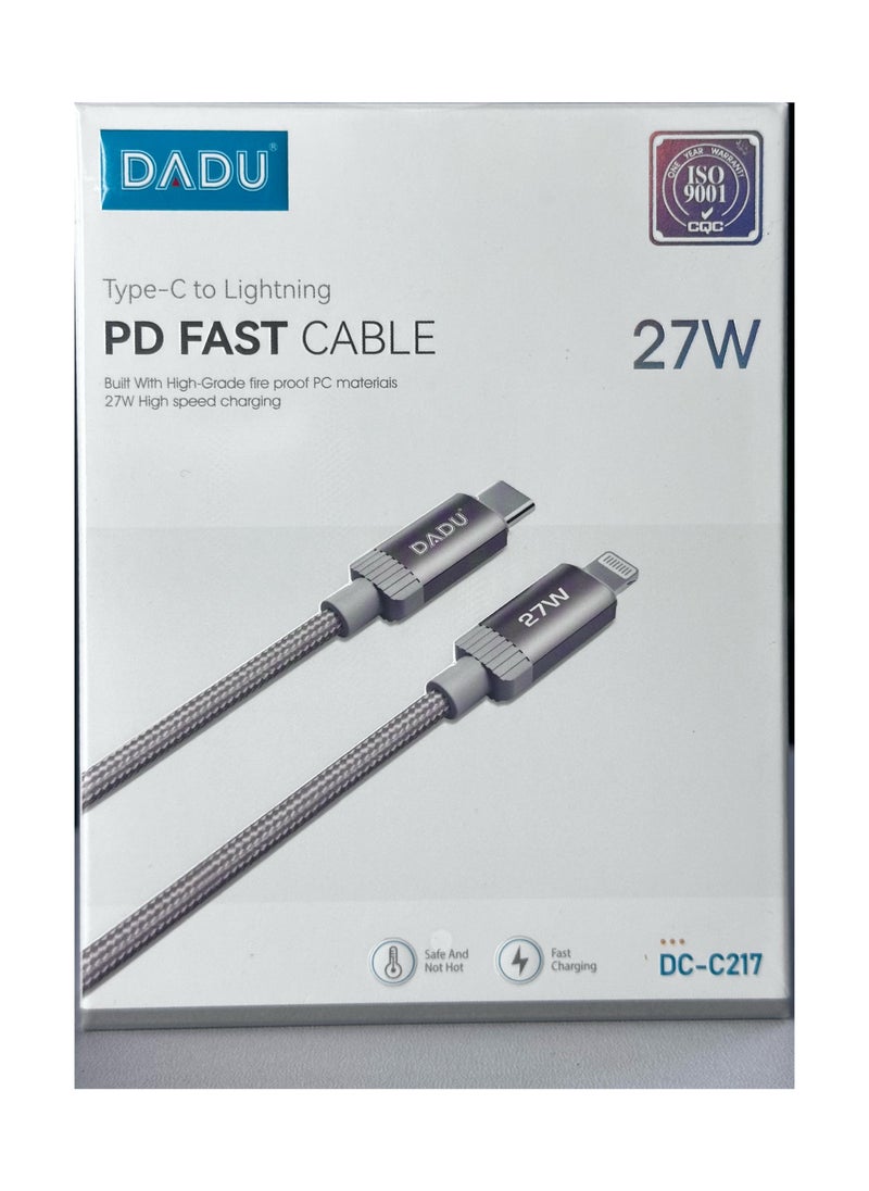 Dadu DC-C217 (Type-C/Type-C) DC-C217 /27w /1M/Charger & DATA Cable