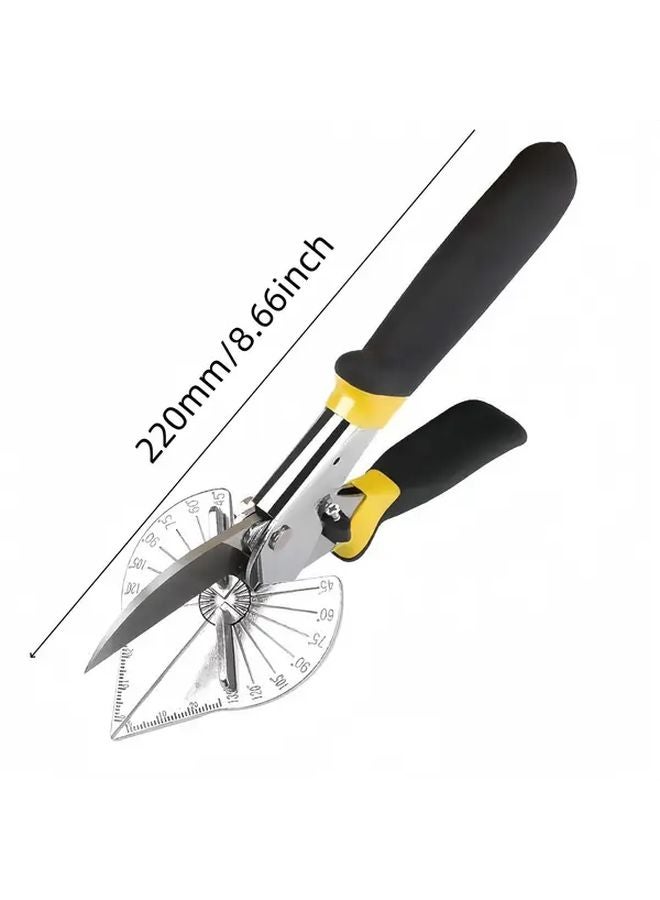 Yellow Black Multi Angle Shear Tool 45 135 Degree Adjustable For PVC Plastic MDF Cutting - Image 3