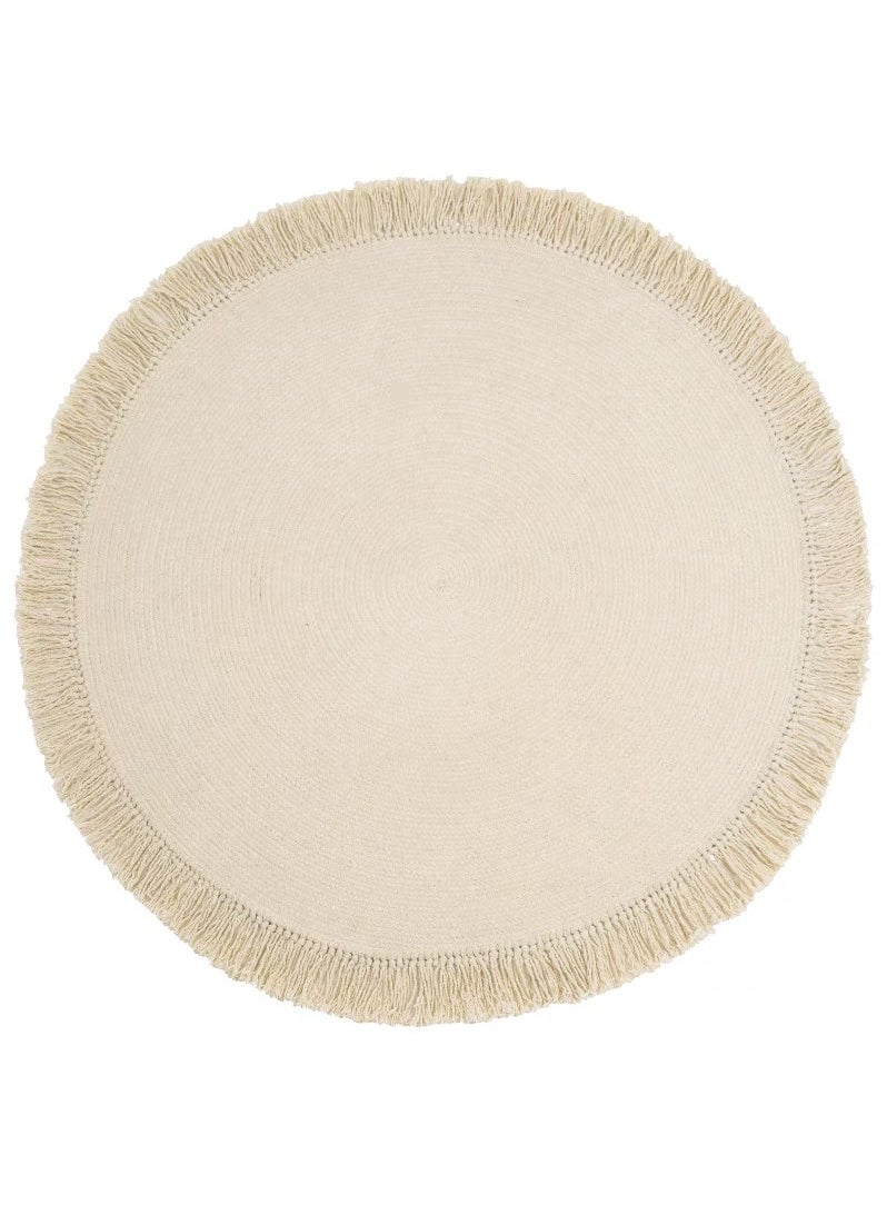 LINGWEI Round Area Rug Carpet For Bedroom Cotton Febric Floor Mat For Living Room Bedroom Carpet Nurseri Rug Carpet For Indoor Outdoor  - Image 2