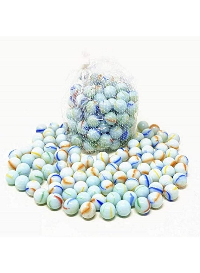 Biella 75 قطعة كرات زجاجية ملونة ممتعة للأطفال - كرات رخامية دائرية بتصاميم متنوعة للحرف اليدوية، هدايا الحفلات وزينة المنزل - Image 1