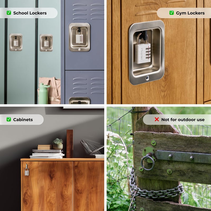 Master Lock 643D Set Your Own Combination Padlock, 1 Pack, Silver - Image 5