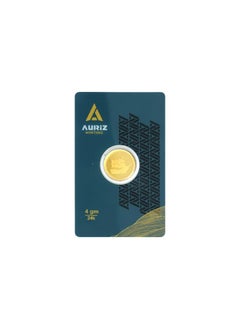 4GM PURE GOLD COIN 24KT - AURIZ , RAK GOLD