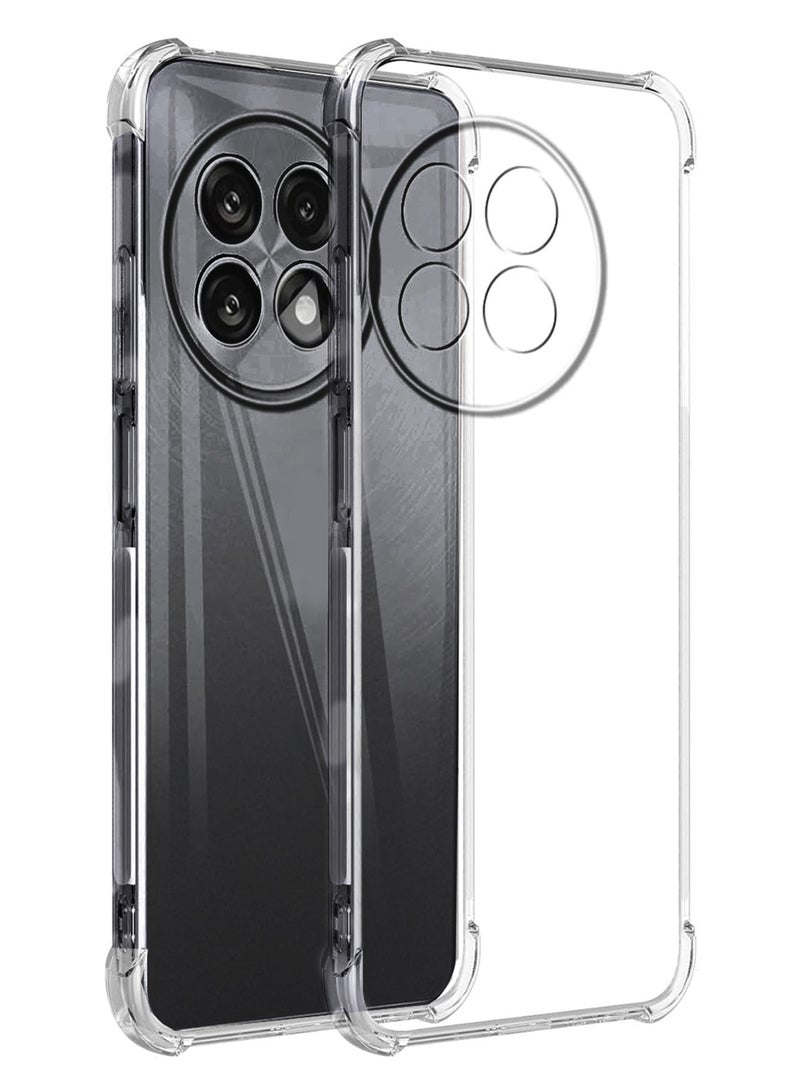 CATANES TPU Gorilla Case Cover for OnePlus ACE 5 5G, Phoce Cover with Reinforced Corner Bumper Camera Protection Slim Fit Shockproof Flexible - Clear - Image 2