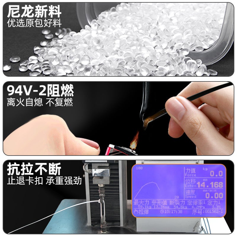 Self-Locking Nylon Cable Ties 100 Pieces Nylon Cable Ties 4*200 Manufacturer Plastic Ties - Image 4