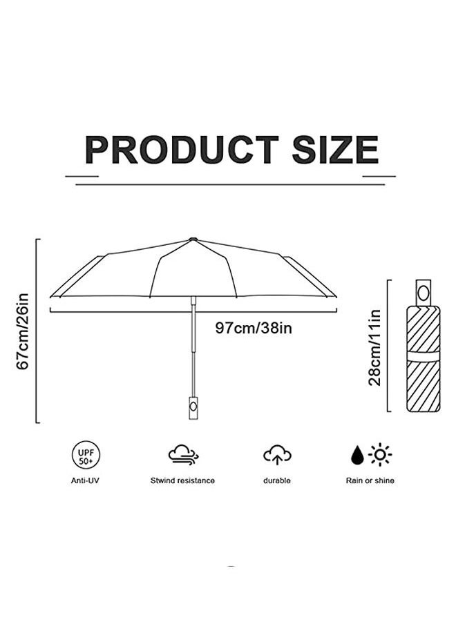 WooFree - Folding UV Umbrella with Automatic Open and Close Function Pink Cats - Image 1
