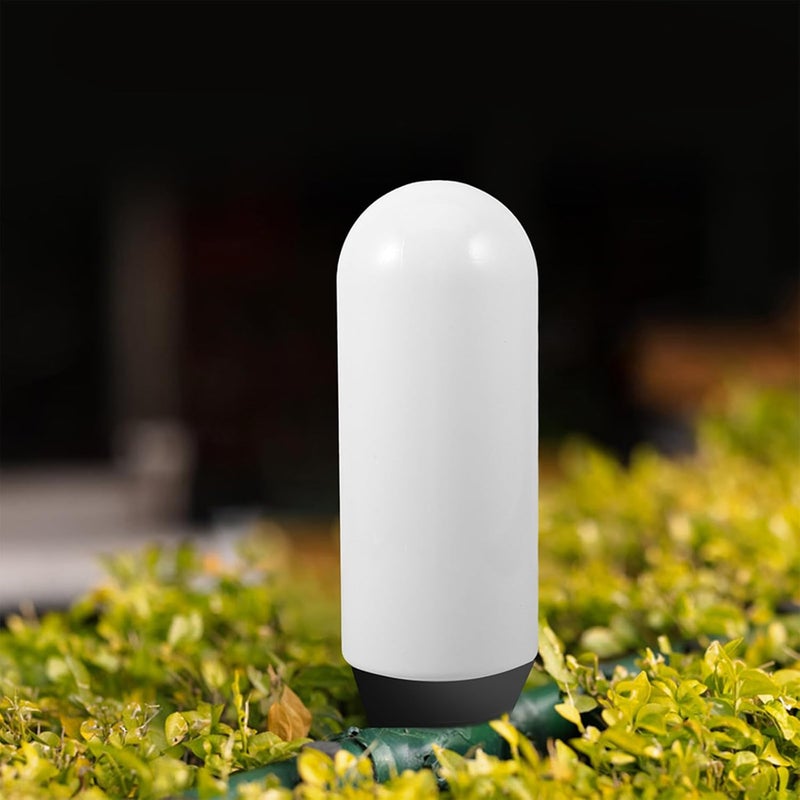 VOSAREA 2pcs Waterproof Acrylic Globe Lamp Shades, 24cm Bullet round Screw-on Light Covers, White Replacement Lamp Shade Covers for Outdoor Landscape Garden Yard Post Lights - Image 3