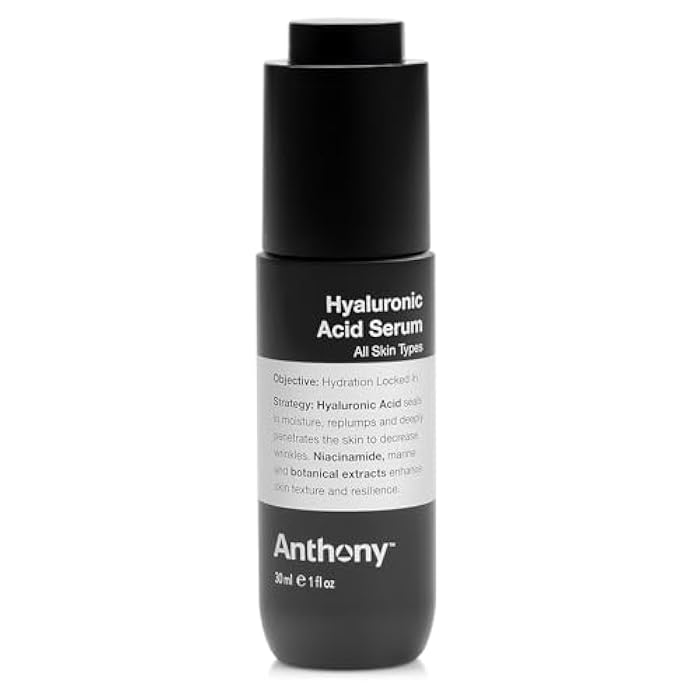 Anthony Hyaluronic Acid Serum – Hydrating Face Serum with Dual Hyaluronic Acid, Coconut Water & Niacinamide – Lightweight, Non-Greasy Formula for All Skin Types – 1 oz - Image 1