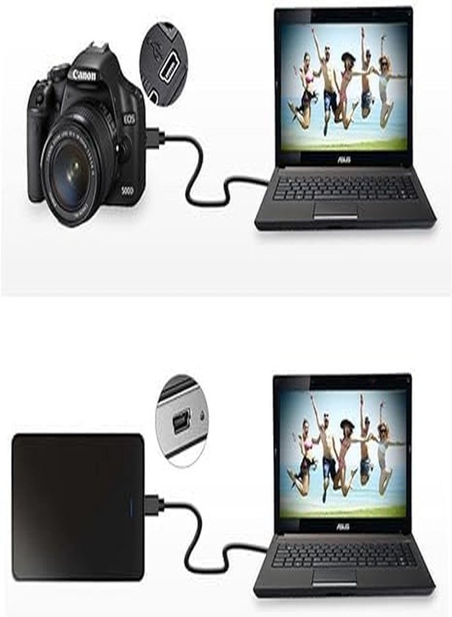ستوريت كابل ستورايت USB 2.0 من النوع A إلى Mini 5 Pin B بطول 35 سم، أسود - Image 5