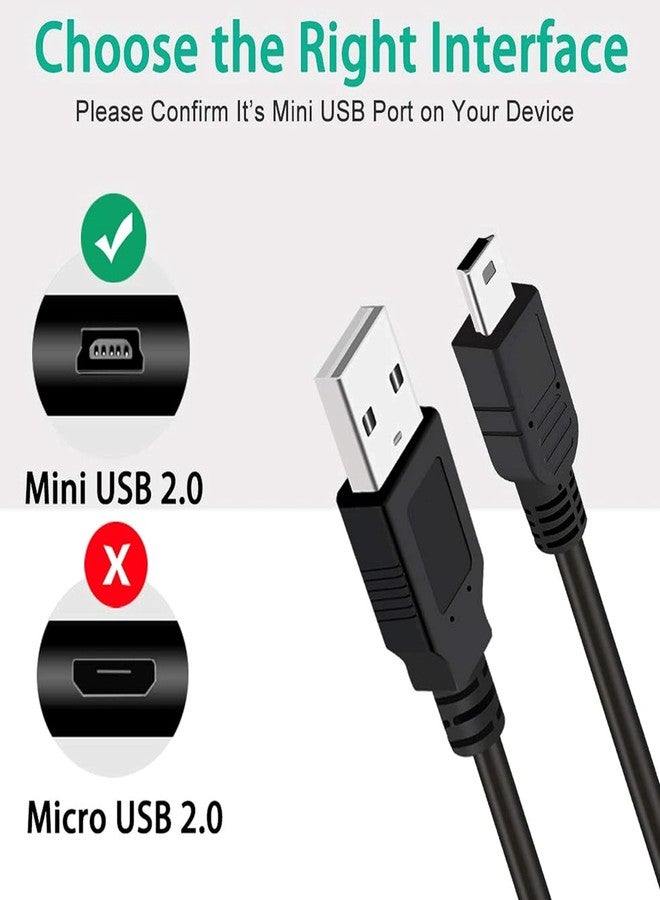 ستوريت كابل ستورايت USB 2.0 من النوع A إلى Mini 5 Pin B بطول 35 سم، أسود - Image 2