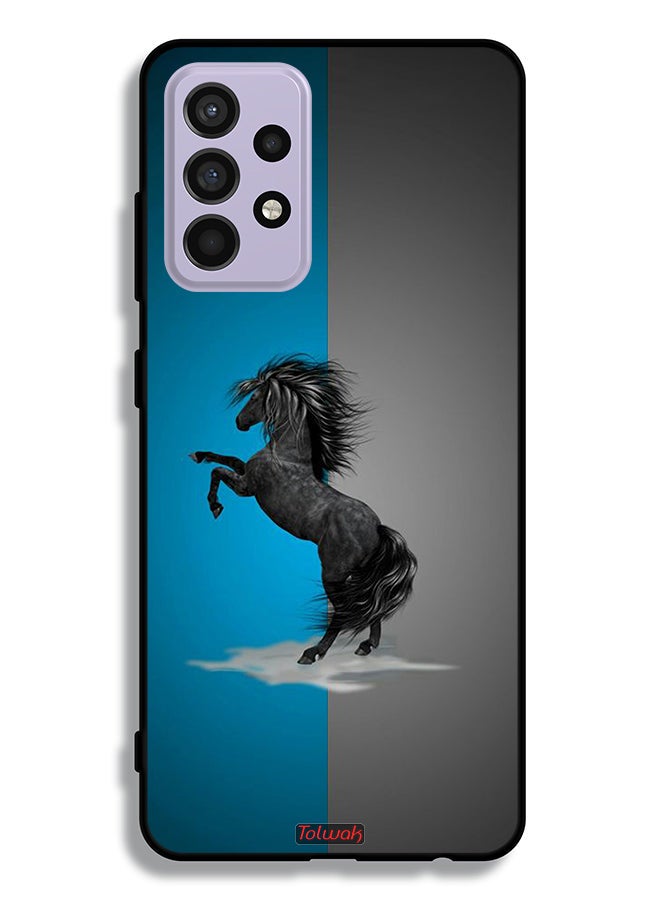 Tolwak Samsung Galaxy A52 5G Protective Case Cover Horse Art - Image 1
