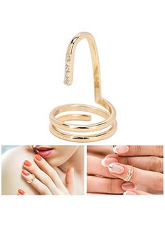 OCTOBER Fingernail Opening Ring, Fashion Fingertip Jewelry Nail Art Ring Ladies Wearing Nail Accessories, Decorative Nail Ring(3050g)  - Image 4