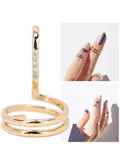 OCTOBER Fingernail Opening Ring, Fashion Fingertip Jewelry Nail Art Ring Ladies Wearing Nail Accessories, Decorative Nail Ring(3050g)  - Image 3