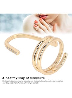 OCTOBER Fingernail Opening Ring, Fashion Fingertip Jewelry Nail Art Ring Ladies Wearing Nail Accessories, Decorative Nail Ring(3050g)  - Image 2