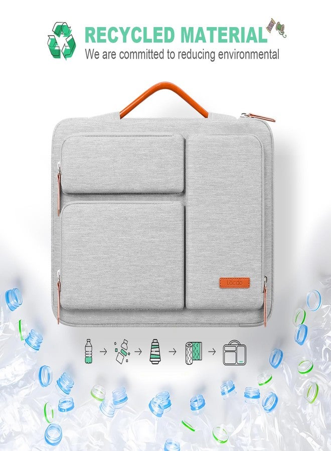 Lacdo 360° Protective 15-16 inch Laptop Sleeve Case for 15-15.6 inch Acer HP Lenovo Dell ASUS Laptop, 16 inch New MacBook Pro M5 Pro/Max A3428 A3429 (2026), A3403 A3186 A2991 A2780 Computer Bag,Gray - Image 2