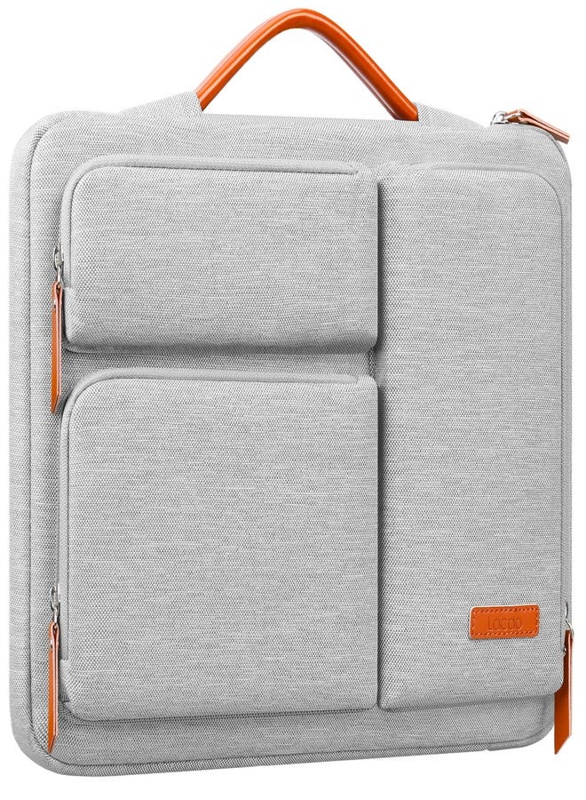 Lacdo 360° Protective 15-16 inch Laptop Sleeve Case for 15-15.6 inch Acer HP Lenovo Dell ASUS Laptop, 16 inch New MacBook Pro M5 Pro/Max A3428 A3429 (2026), A3403 A3186 A2991 A2780 Computer Bag,Gray - Image 1