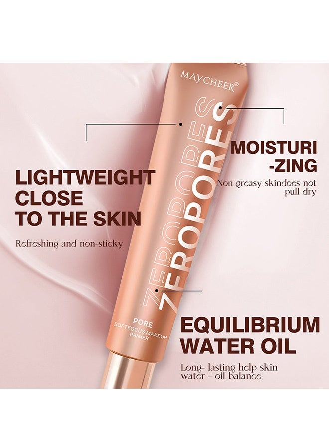 MAYCHEER Zero Pores Softfocus Makeup Primer,Brighten Glow Vegan Face Primer – Natural, Moisturizing, Waterproof Base for Poreless, Long-Lasting Wear - Image 4