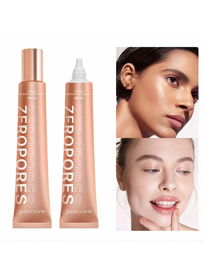 MAYCHEER Zero Pores Softfocus Makeup Primer,Brighten Glow Vegan Face Primer – Natural, Moisturizing, Waterproof Base for Poreless, Long-Lasting Wear - Image 1
