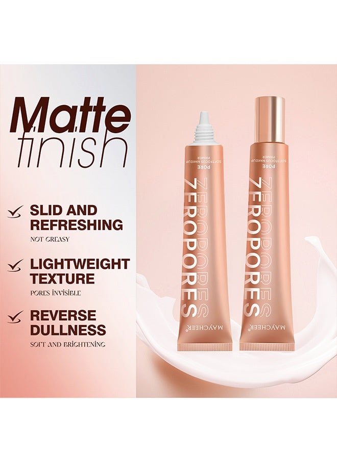 MAYCHEER Zero Pores Softfocus Makeup Primer,Brighten Glow Vegan Face Primer – Natural, Moisturizing, Waterproof Base for Poreless, Long-Lasting Wear - Image 5