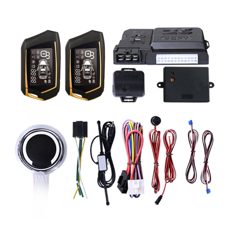 Car Remote Starter Multicolor: Two-Way High-Clear LCD Anti-Theft Device - FSK Technology Pke Keyless Entry for Car Anti-Theft & Temperature Control Scenarios - Image 1